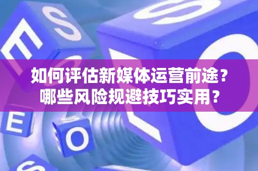 如何评估新媒体运营前途？哪些风险规避技巧实用？