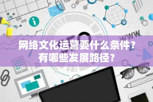 网络文化运营要什么条件？有哪些发展路径？